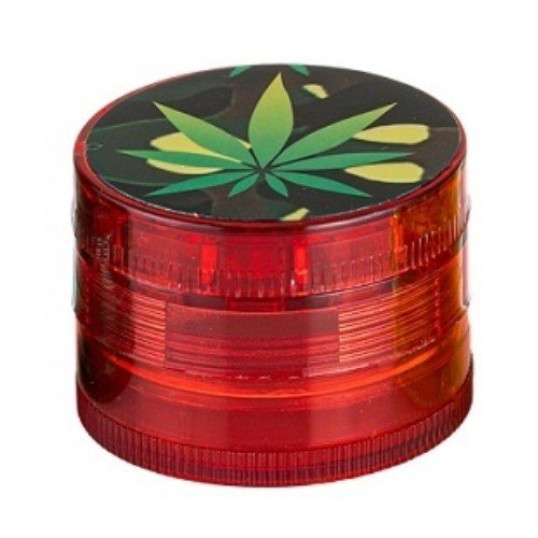 Dreamliner műanyag dohányőrlő 4 részes - Piros színű