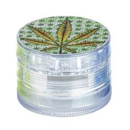 Dreamliner műanyag dohányőrlő 4 részes - Átlátszó