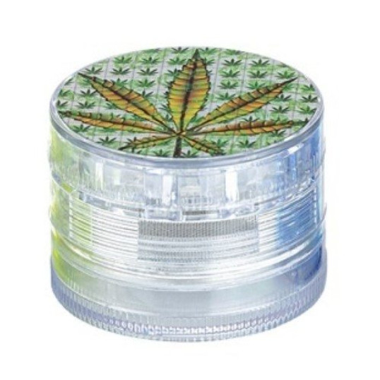 Dreamliner műanyag dohányőrlő 4 részes - Átlátszó