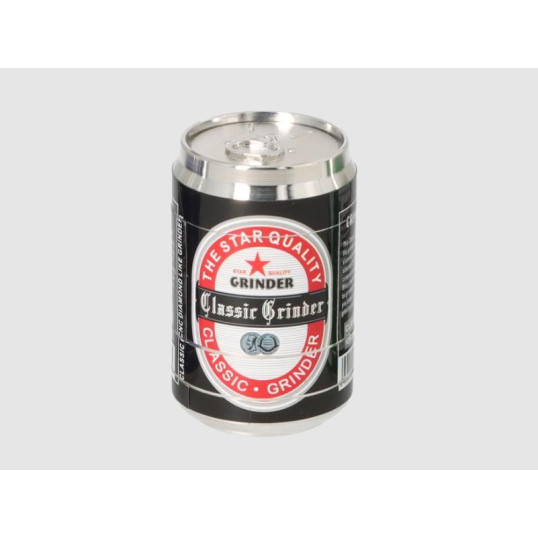 Sörös dobozt dohányőrlő 4 részes - Fekete színű