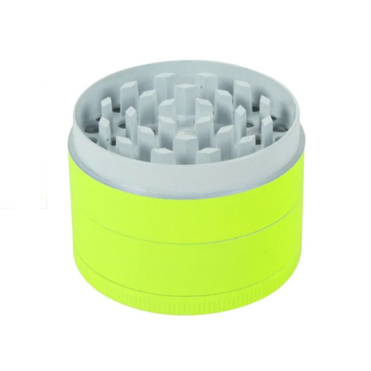 Neon színű 4 részes dohányörlő - koponya mintával