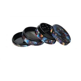 Színes, őrült, vigyorgó figura mintájú 4 részes dohányörlő - Vigyorlény