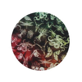 Padonio fekete színű fémből készült dohányőrlő 4 részes - Színes mintákkal 2