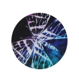 Padonio fekete színű fémből készült dohányőrlő 4 részes - Pillangó mintával 5