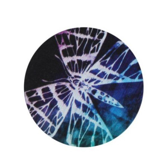 Padonio fekete színű fémből készült dohányőrlő 4 részes - Pillangó mintával 5