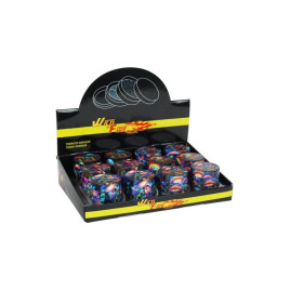 Színes 4 részes fém dohányőrlő - Egész doboz