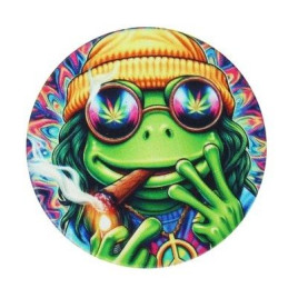 Wild Fire Grinder – Neon Animals 4-részes fém daráló - szivarozó béka