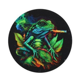 Wild Fire Grinder – Neon Animals 4-részes fém daráló - Cigarettát szívó gyík