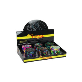 Wild Fire Grinder – Neon Animals - 4 részes dohányörlő - egész tálca