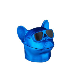 Super Heroes napszemüveges kutyafejet ábrázoló 5 részes dohányörlő - Kék színű