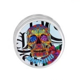 Superheroes átlátszó dohányőrlő 3 részes - Koponya mintával