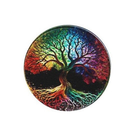 Wildfire fekete színű dohányőrlő 4 részes - Színes fa mintákkal 4