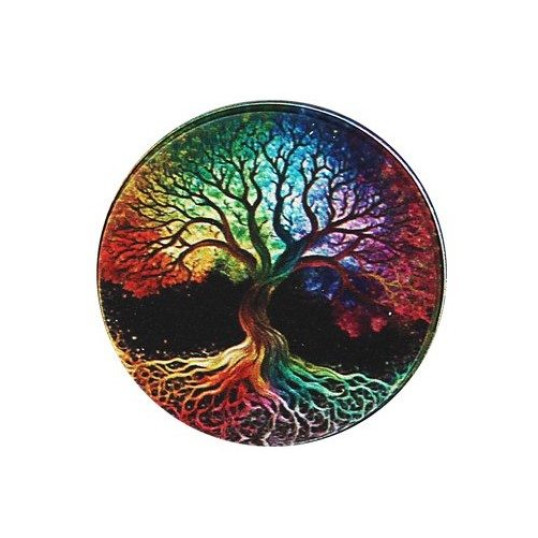 Wildfire fekete színű dohányőrlő 4 részes - Színes fa mintákkal 4