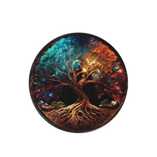 Wildfire fekete színű dohányőrlő 4 részes - Színes fa mintákkal 6