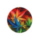 Wildfire fém dohányőrlő 4 részes - Színes cannabis mintákkal 1