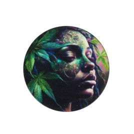 Wildfire fém dohányőrlő 4 részes - Színes cannabis mintákkal 2