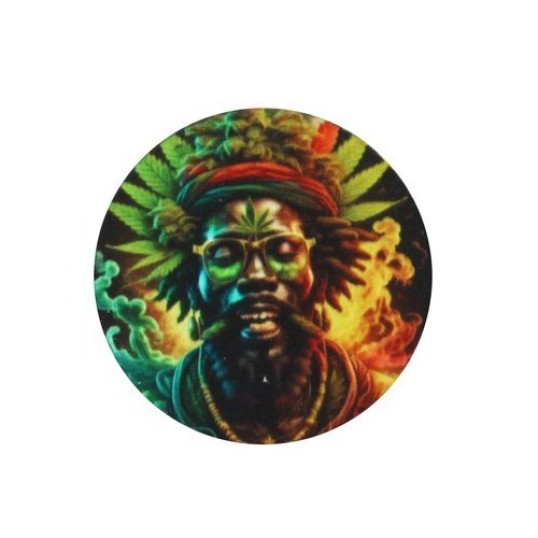 Wildfire fém dohányőrlő 4 részes - Színes cannabis mintákkal 5