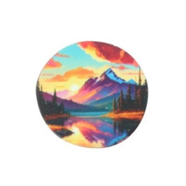 Wildfire fém dohányőrlő 4 részes - Színes tájkép mintákkal 4