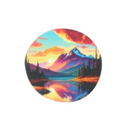 Wildfire fém dohányőrlő 4 részes - Színes tájkép mintákkal 4