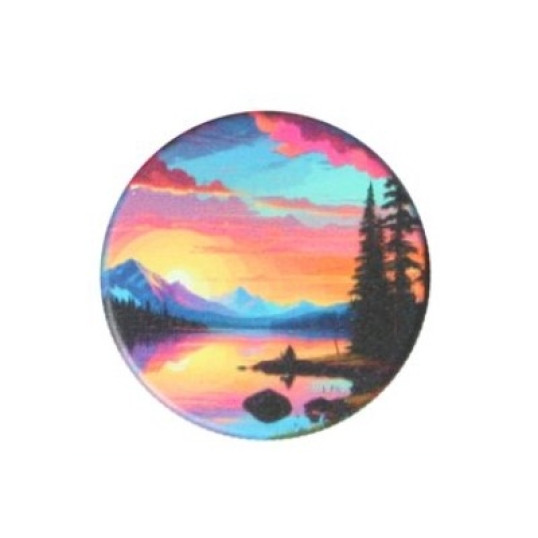 Wildfire fém dohányőrlő 4 részes - Színes tájkép mintákkal 6