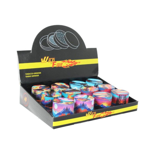 Wildfire fém dohányőrlő 4 részes - Egész tálcás kivitel