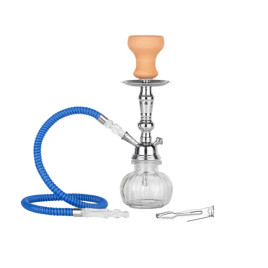 Super Heroes átlátszó, ezüst és kék pumpkin shisha- 1 csöves