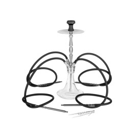 Super Heroes, 70 cm magas, átlátszó shisha - 4 csöves