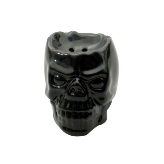 Hagyományos koponya formájú dohánytölcsér vízipipához - Fekete színű