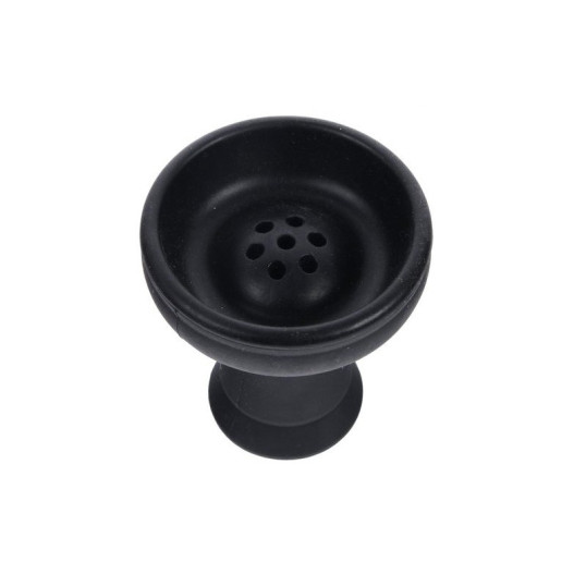 Padonio szilikonból készült vízipipa dohánytölcsér - Fekete színű