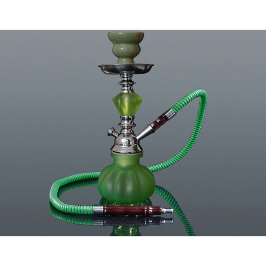 Hookah kisméretű Arab vízipipa - 1 csöves - zöld