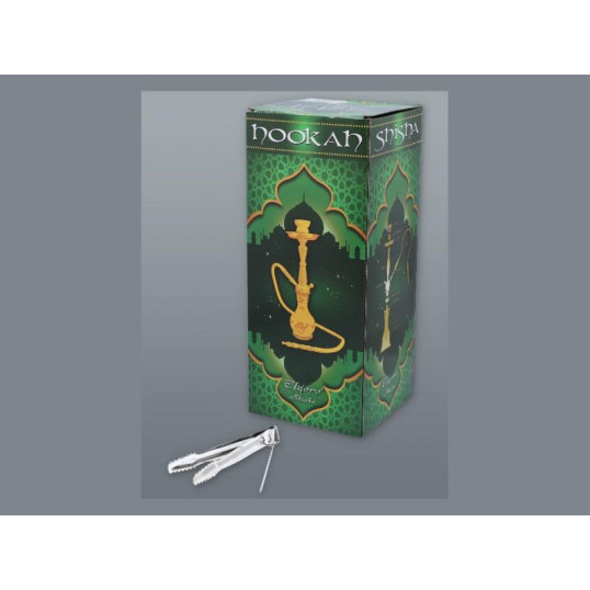 Arab stílusú zöld színű shisha - 2 csöves