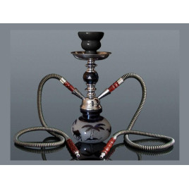 Hookah Camel Black kisméretű szürke színű shisha - 2 csöves