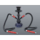 Hookah kisméretű pure black shisha - 2 csöves