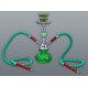 Hookah Elegáns kisméretű zöld színű shisha - 2 csöves - Több csöves vízipipa