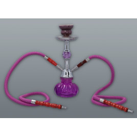 Hookah Elegáns kisméretű lila színű shisha - 2 csöves