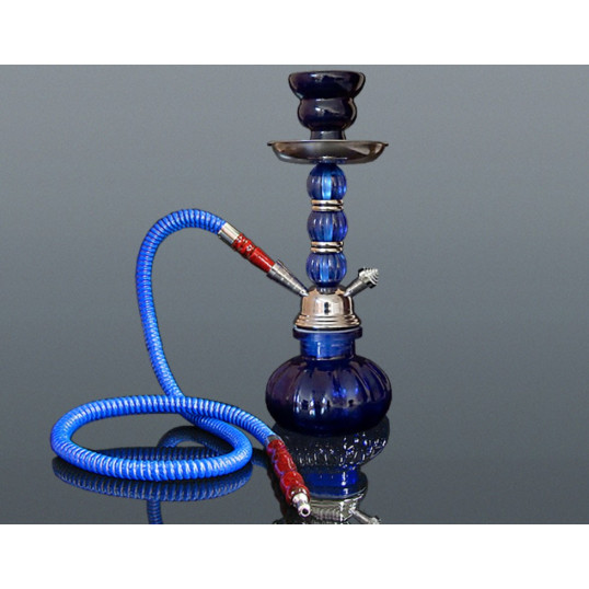Hookah kék színű vízipipa - 1 csöves - 28 cm - 1 csöves vízipipa