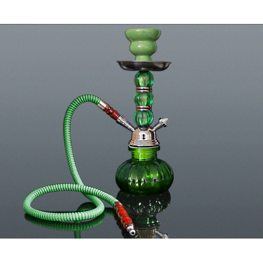 Hookah zöld színű vízipipa - 1 csöves - 28 cm