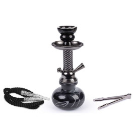 Weelov utazó fekete színű vízipipa - 1 csöves - 25 cm