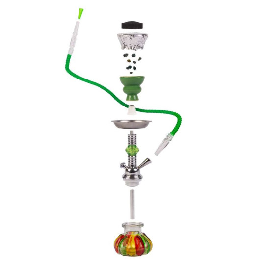 Weelov utazó többszínű színű vízipipa - 1 csöves - 26,5 cm