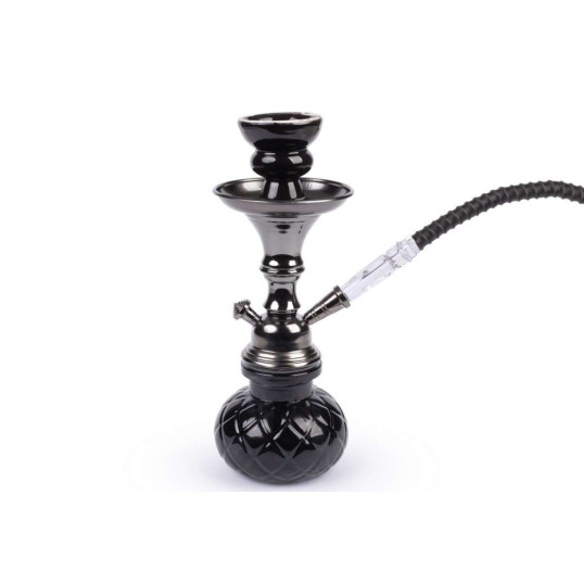 Hookah fekete vízipipa 1 csöves 26 cm