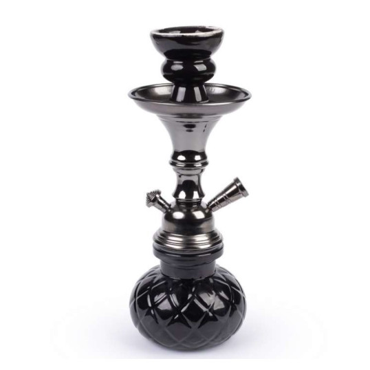 Hookah fekete vízipipa 1 csöves 26 cm