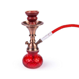 Weelov utazó piros színű vízipipa - 1 csöves - 25,5 cm