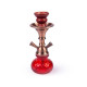 Hookah piros vízipipa 2 csöves 25,5 cm