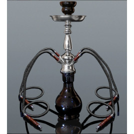 Hookah fekete vízipipa 4 csöves 49 cm