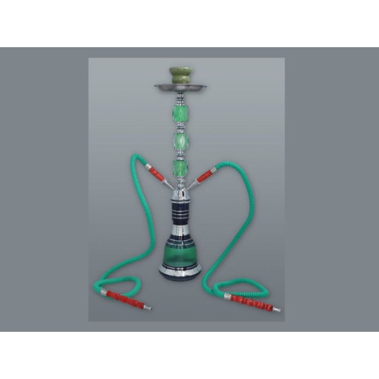 Arab stílusú zöld színű shisha - 2 csöves