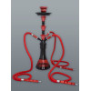 Hookah fekete - piros vízipipa 3 csöves 53 cm