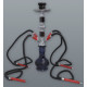 Hookah fekete-sötétkék vízipipa 4 csöves 44 cm