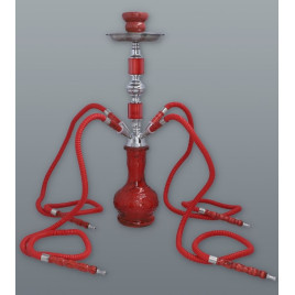 Hookah piros vízipipa 4 csöves 44 cm