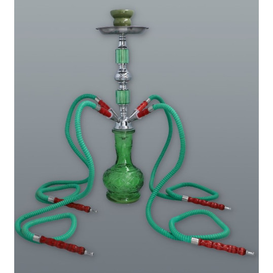 Hookah zöld vízipipa 4 csöves 44 cm