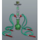 Hookah zöld vízipipa 4 csöves 44 cm